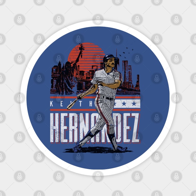 Keith Hernandez New York M Skyline Magnet by ganisfarhan